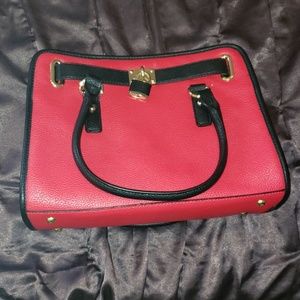 Charming Charlie red lock purse